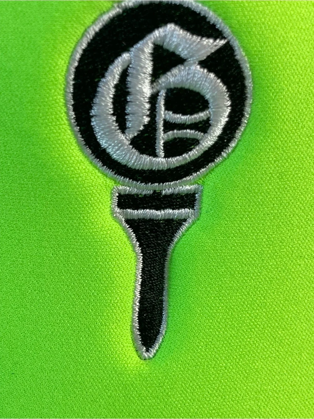 Neon Green foam Trucker Hat with Embroidered Golf tee Logo SnapBack - Picture 6 of 6